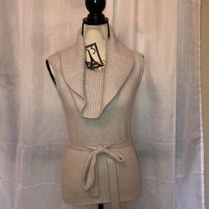 Milly “Ginny” angora cowl neck sleeveless sweater